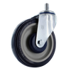 5 Inch Front Swivel Shopping Cart Caster - OEM Replacement | Polyurethane Wheel with Lock Nut CasterHQ