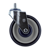 5 Inch Front Swivel Shopping Cart Caster - OEM Replacement | Polyurethane Wheel with Lock Nut CasterHQ
