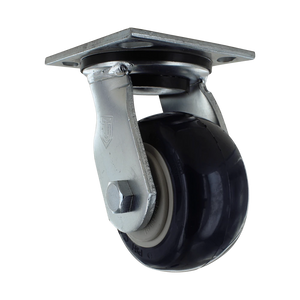 P&H 4" x 2" Polyurethane Swivel Caster 4" x 4.5" Top Plate – 600 lb