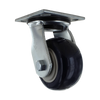 4" x 2" Medium/Heavy Duty Swivel Caster with 4" x 4.5" Plate, 600 lb Capacity, Polyurethane Wheel CasterHQ
