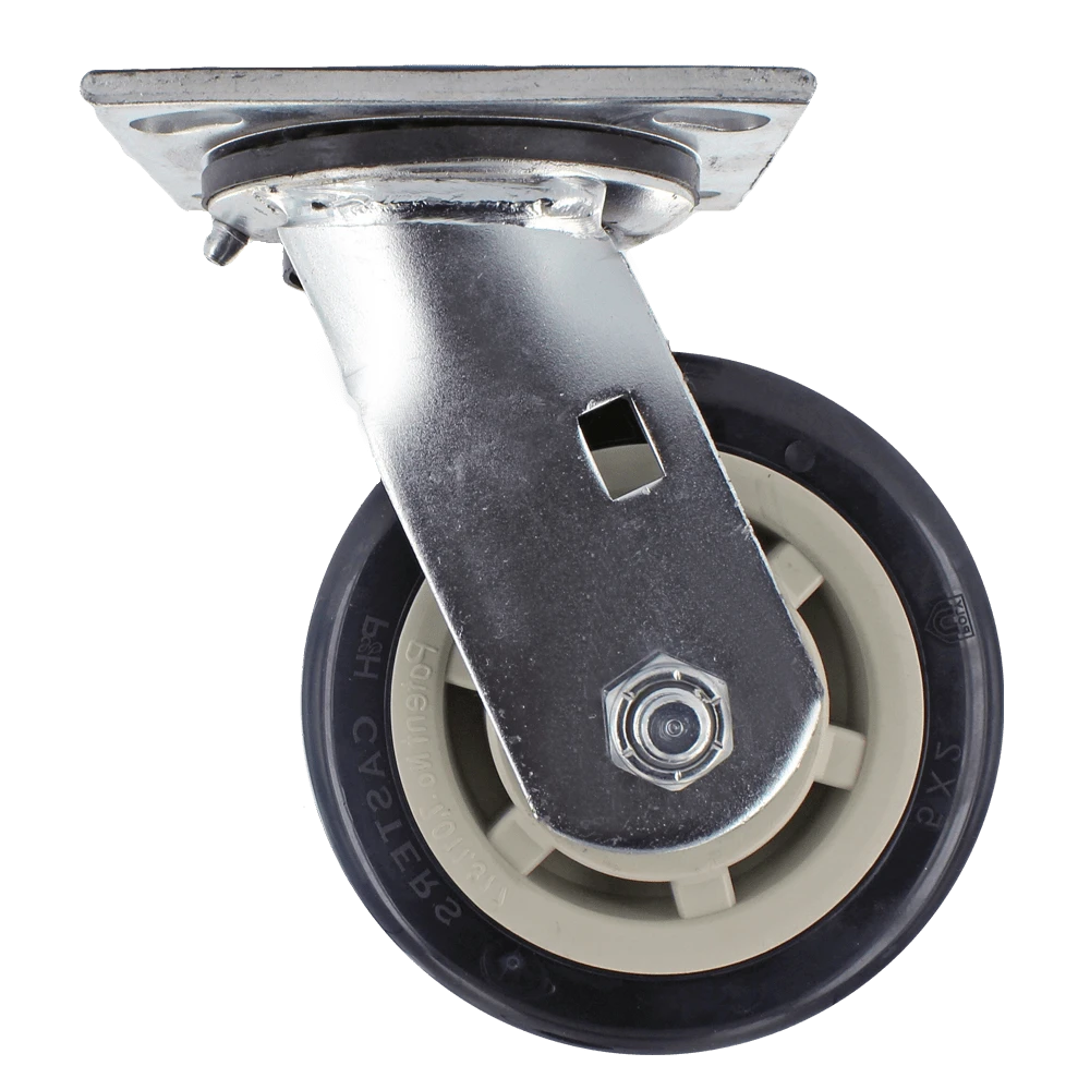 5" x 2" Heavy Duty Swivel Caster with Polyurethane Wheels, 800 lb Capacity CasterHQ