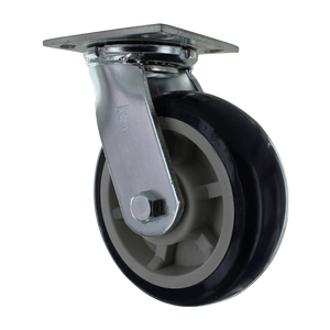P&H 6" x 2" Polyurethane Swivel Caster – 1000 lb