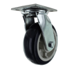 6" x 2" Heavy Duty Swivel Polyurethane Caster with 1000 lb Capacity, Zinc Plated Steel, Precision Bearings CasterHQ