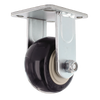 4" x 2" Heavy Duty Rigid Polyurethane Caster with Zinc Plated Steel Yoke, 4" x 4-1/2" Plate Mount, 1/2" Precision Bearings, 600 lb Capacity CasterHQ