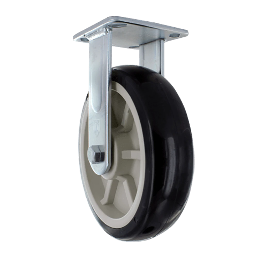 8" x 2" Medium/Heavy Duty Rigid Polyurethane Caster CasterHQ