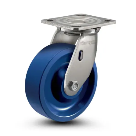 Stainless steel casters for medical, food service, and corrosion-resistant applications