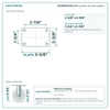 21CR35FX35X-01 top plate bolt pattern drawing, 2-3/8 x 3-5/8 in plate, round bolt holes