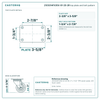 21CS314FX35X-01-2S-2R top plate bolt pattern drawing, 2-3/8 x 3-5/8 in plate