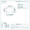 21CS35FX35X-01 top plate bolt pattern drawing, 2-3/8 x 3-5/8 in plate, round bolt holes