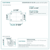 21CS414FX35X-01-2S-2R top plate bolt pattern drawing, 2-3/8 x 3-5/8 in plate