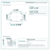 21CS414FX35X-01 top plate bolt pattern drawing, 2-3/8 x 3-5/8 in plate, round bolt holes