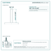 24CS514SPU83L-43 stem detail drawing, threaded stem 1/2"-13 x 2-3/4"