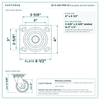 30-S-420-PPR-03 top plate bolt pattern drawing, 4 x 4-1/2 in plate, slotted bolt holes