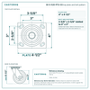 30-S-520-PTU-03 top plate bolt pattern drawing, 4 x 4-1/2 in plate, slotted bolt holes