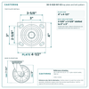 30-S-620-NY-03 top plate bolt pattern drawing, 4 x 4-1/2 in plate, slotted bolt holes