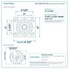 30-S-620-PTU-03 top plate bolt pattern drawing, 4 x 4-1/2 in plate, slotted bolt holes