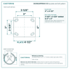 30CR820PPR84X-03 top plate bolt pattern drawing, 4 x 4-1/2 in plate, slotted bolt holes