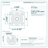 30CS620PPR57X-03 top plate bolt pattern drawing, 4 x 4-1/2 in plate, slotted bolt holes