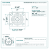 30CS820DTR38X-03 top plate bolt pattern drawing, 4 x 4-1/2 in plate, slotted bolt holes