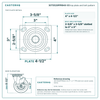 30TS520PPR84X-03 top plate bolt pattern drawing, 4 x 4-1/2 in plate, slotted bolt holes