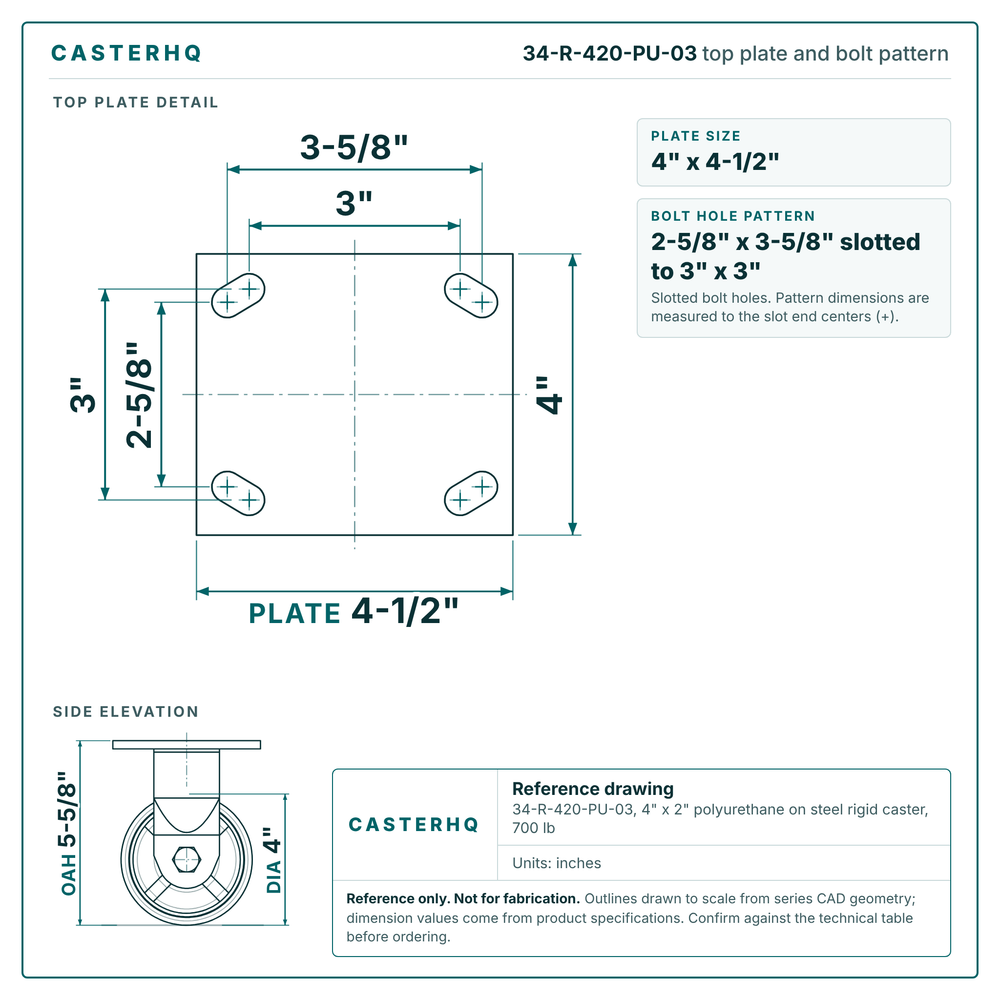 34-R-420-PU-03 top plate drawing