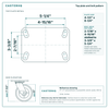 35-S-620-PTU-04 top plate drawing, 4-1/2" x 6-1/4" plate with bolt hole pattern 2-7/16" x 4-15/16" slotted to 3-3/8" x 5-1/4"