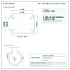 Top plate bolt pattern drawing, 5-1/4 x 7-1/4 in plate, 3-3/8 x 5-1/4 in slotted to 4-1/8 x 6-1/8 in, slotted bolt holes