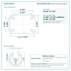 Top plate bolt pattern drawing, 5-1/4 x 7-1/4 in plate, 3-3/8 x 5-1/4 in slotted to 4-1/8 x 6-1/8 in, slotted bolt holes