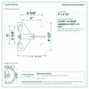 Top plate bolt pattern drawing, ["4-1/2\" x 6-1/4\""] plate, slotted bolt holes