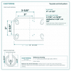 Top plate bolt pattern drawing, ["4-1/2\" x 6-1/4\""] plate, slotted bolt holes