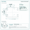 Top plate bolt pattern drawing, ["4-1/2\" x 6-1/4\""] plate, slotted bolt holes