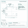 Top plate bolt pattern drawing, ["3-3/8\" x 5-1/4\""] plate, slotted bolt holes