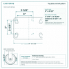 Top plate bolt pattern drawing, ["4-1/2\" x 6-1/4\""] plate, slotted bolt holes