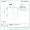 Top plate bolt pattern drawing, ["4-1/2\" x 6-1/4\""] plate, slotted bolt holes