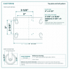 Top plate bolt pattern drawing, ["4-1/2\" x 6-1/4\""] plate, slotted bolt holes
