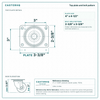 Top plate bolt pattern drawing, ["2-3/8\" x 3-3/8\""] plate