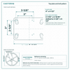 Top plate bolt pattern drawing, ["4-1/2\" x 6-1/4\""] plate, slotted bolt holes