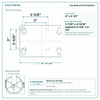 Top plate bolt pattern drawing, ["4-1/2\" x 6-1/4\""] plate, slotted bolt holes