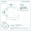 Top plate bolt pattern drawing, ["4-1/2\" x 6-1/4\""] plate, slotted bolt holes