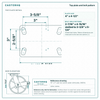 Top plate bolt pattern drawing, ["4-1/2\" x 6-1/4\""] plate, slotted bolt holes
