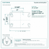 Top plate bolt pattern drawing, ["4-1/2\" x 6-1/4\""] plate, slotted bolt holes
