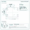 Top plate bolt pattern drawing, ["4-1/2\" x 6-1/4\""] plate, slotted bolt holes