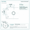 Top plate bolt pattern drawing, ["5-1/4\" x 7-1/4\""] plate, slotted bolt holes