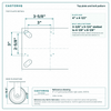 Top plate bolt pattern drawing, ["5-1/4\" x 7-1/4\""] plate, slotted bolt holes