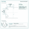 Top plate bolt pattern drawing, ["5-1/4\" x 7-1/4\""] plate, slotted bolt holes