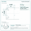 Top plate bolt pattern drawing, ["5-1/4\" x 7-1/4\""] plate, slotted bolt holes