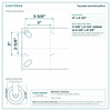 Top plate bolt pattern drawing, ["5-1/4\" x 7-1/4\""] plate, slotted bolt holes