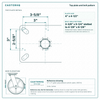 Top plate bolt pattern drawing, ["5-1/4\" x 7-1/4\""] plate, slotted bolt holes