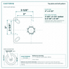Top plate bolt pattern drawing, ["5-1/4\" x 7-1/4\""] plate, slotted bolt holes