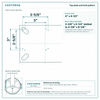 Top plate bolt pattern drawing, ["5-1/4\" x 7-1/4\""] plate, slotted bolt holes